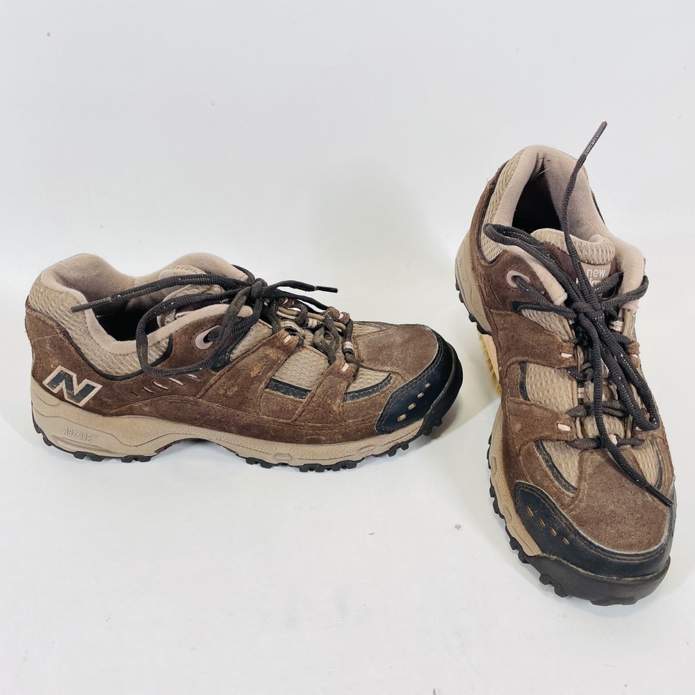 New Balance 605 Brown Suede Mesh Trail Walking Shoes WW605BR Womens 7.5